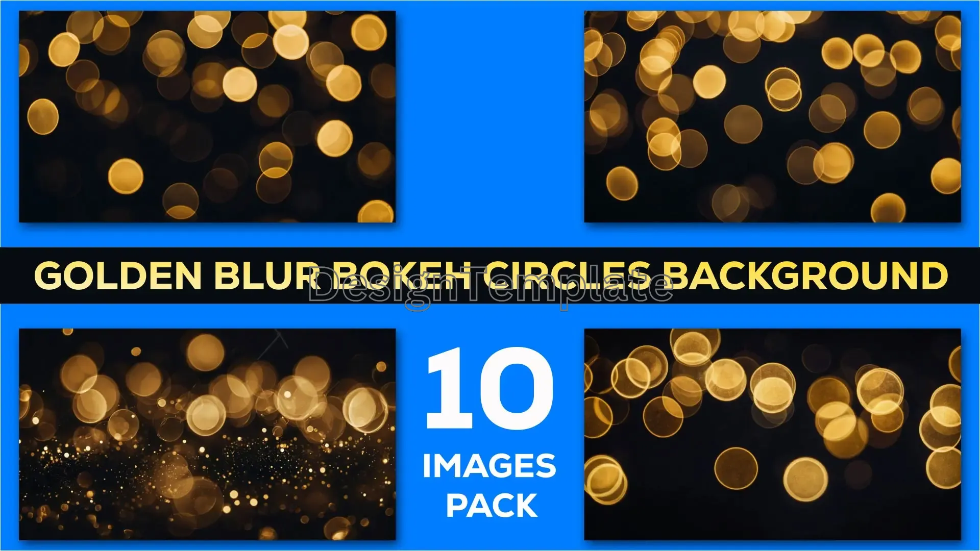 Luxurious Golden Bokeh Circles Dreamy Blur Backgrounds